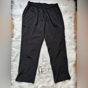 Black scrub pants. Large.